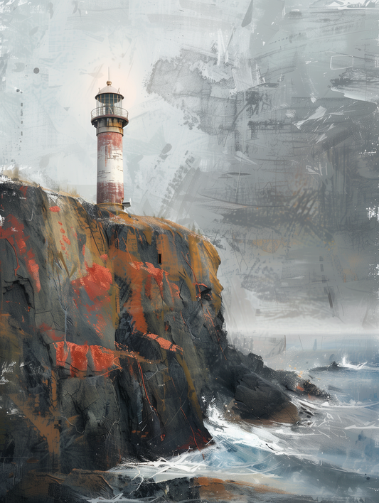 Faro en el Fin del Mundo 30x40cm